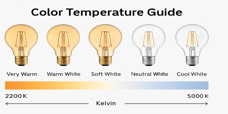 Color temperature effects of LED bulbs