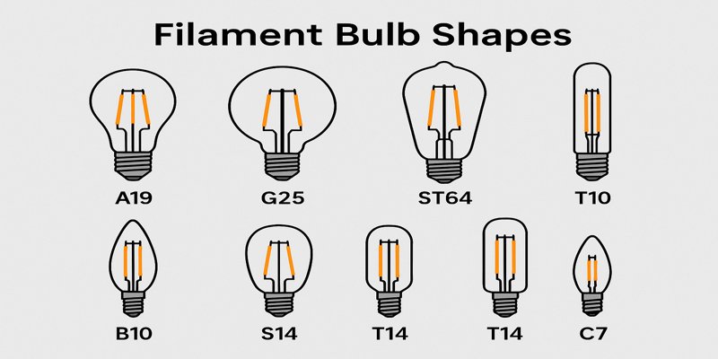 LED bulb shapes comparison