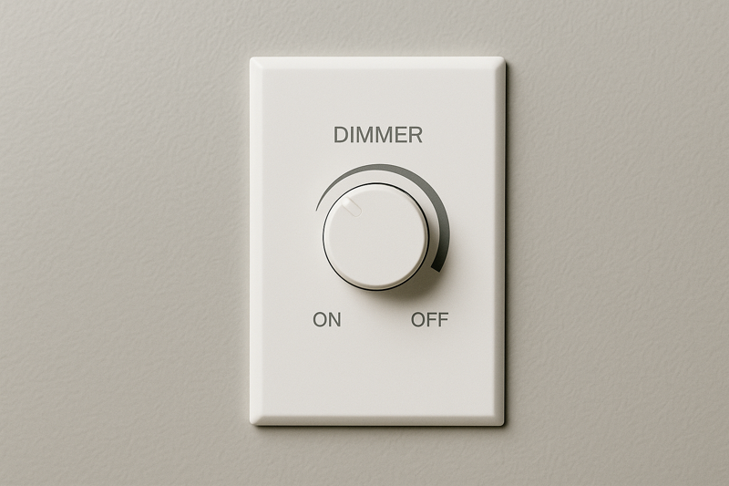 A modern LED-compatible dimmer switch