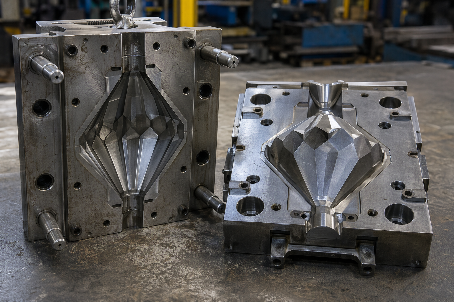 steel mold for angular decorative bulb shapes