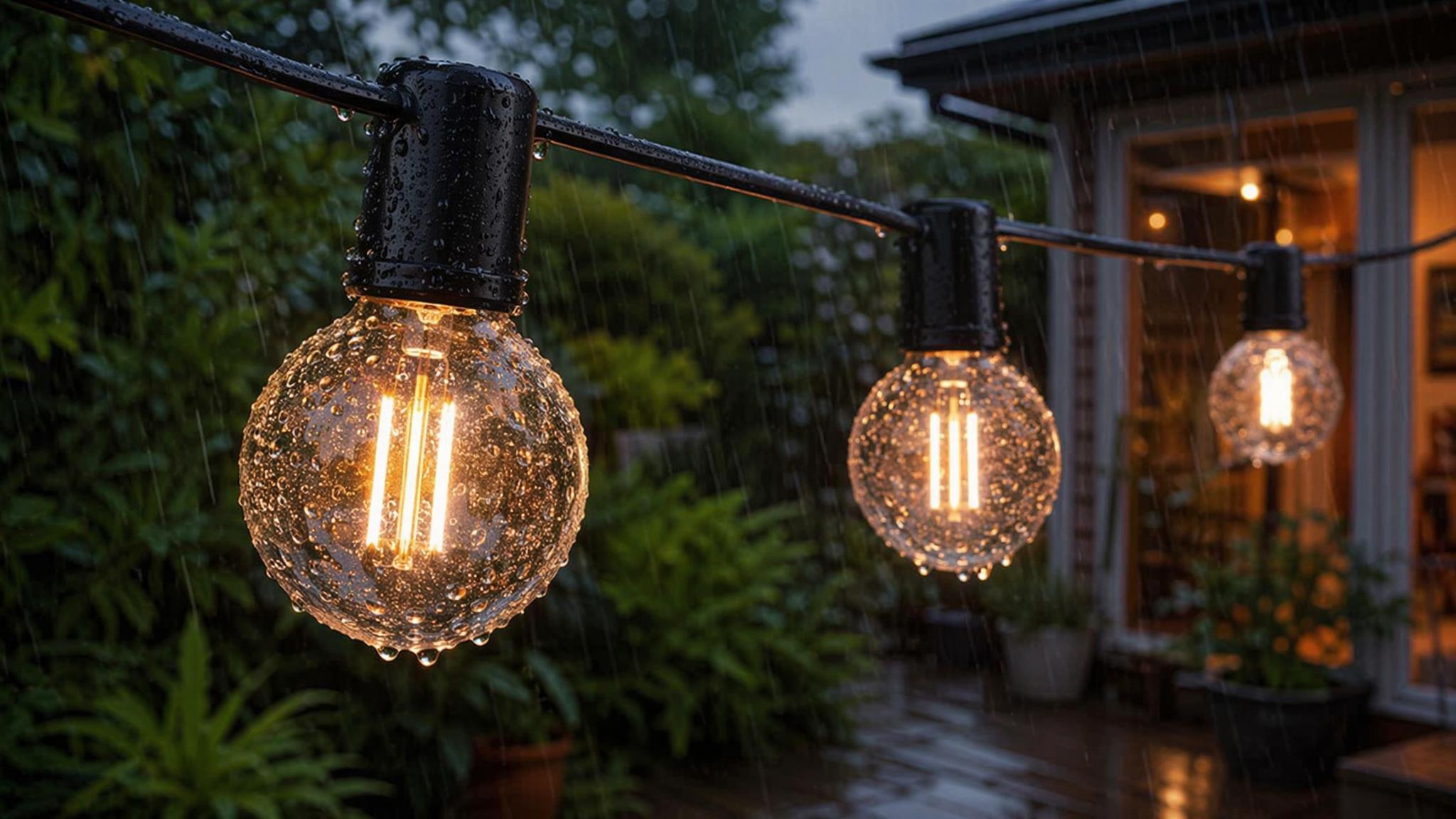 Weather exposure considerations for outdoor G40 globe LED filament bulbs