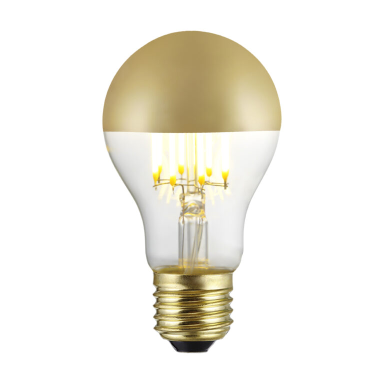 4W A60 E27 Top Mirror Bulbs – Top-Gold – HongYu LED