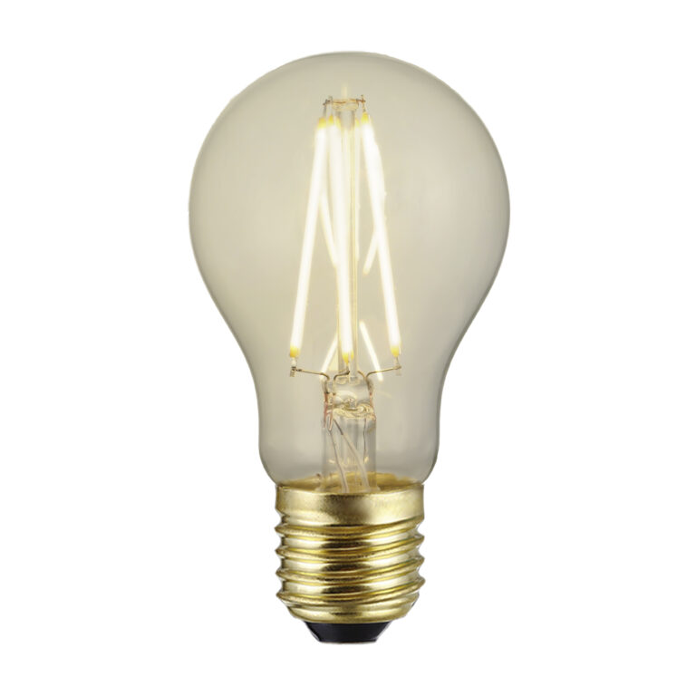 4W A60 E27 EU Vintage Straight Filament – Gold – HongYu LED