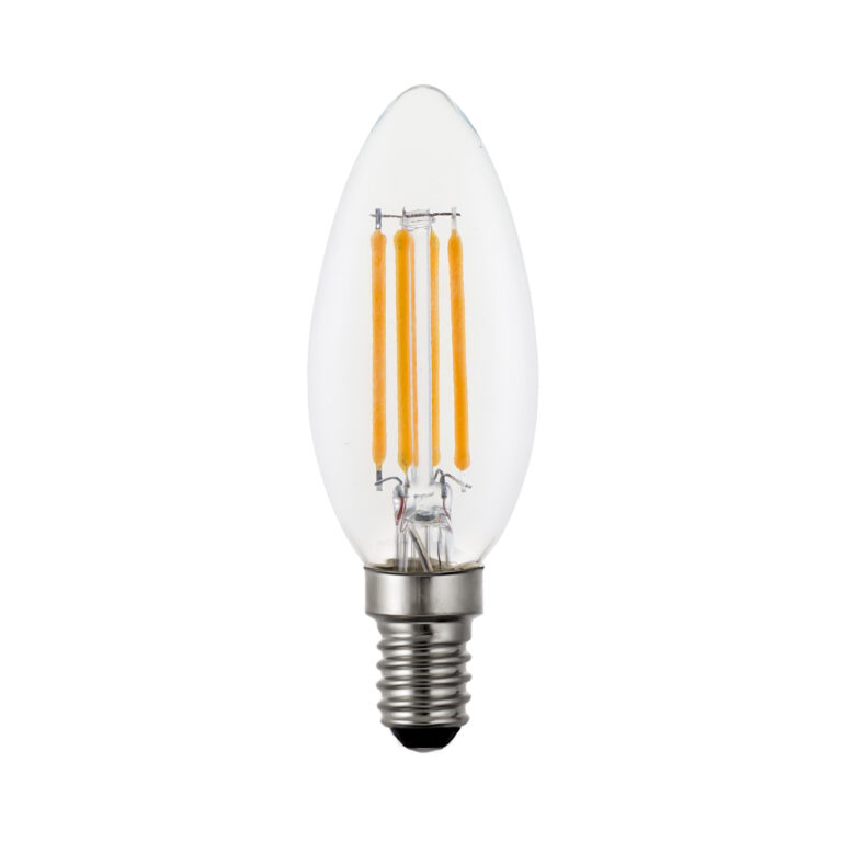 5W B10 E12 US ETL Clear Filament Bulbs – Clear – HongYu LED