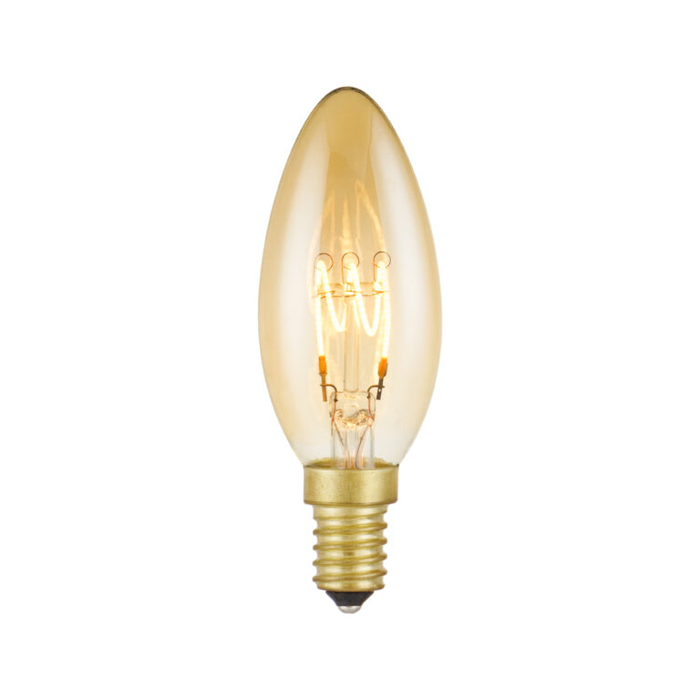 4W C35L E14 EU Vintage Flexible Filament – Gold – HongYu LED
