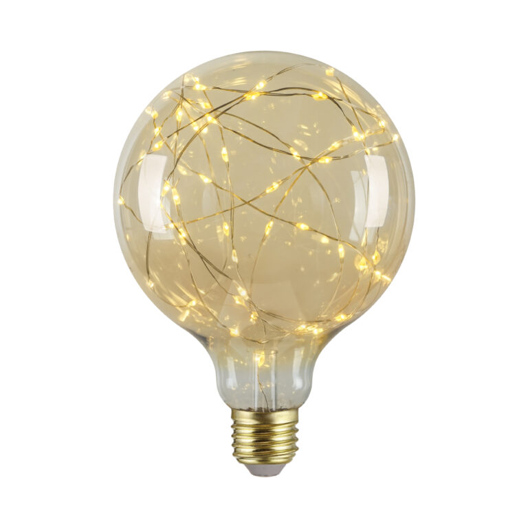 1.5W G125 E27 Copper Wire LED Bulbs – Gold – HongYu LED