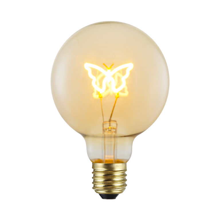 1W G95 E27 Custom Logo Bulbs – Gold – HongYu LED