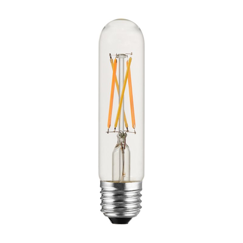 T10 E26 130mm 6.5W clear tubular LED bulb, ETL listed, 120V