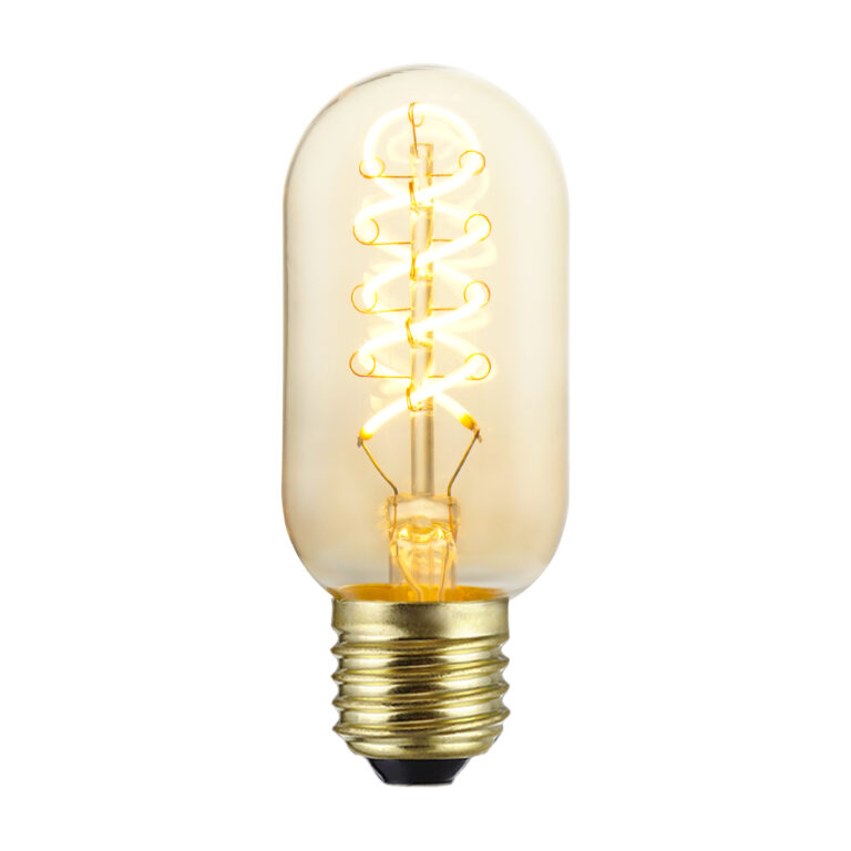 4W T45 E27 EU Vintage Flexible Filament – Gold – HongYu LED