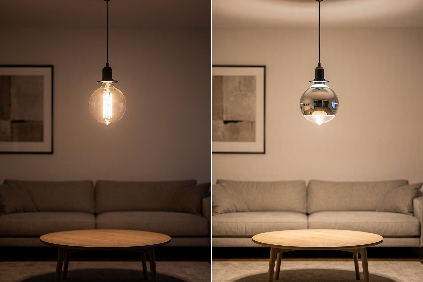 The Problem Top Mirror Solves: Glare from Exposed Filament Bulbs