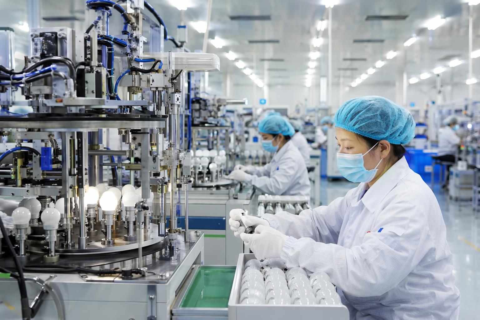 Modern LED filament bulb manufacturing factory production line China