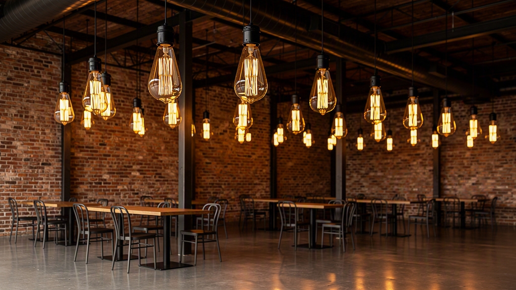 Oversized Decorative Filament Bulbs: Lighting Design for Hospitality & Retail