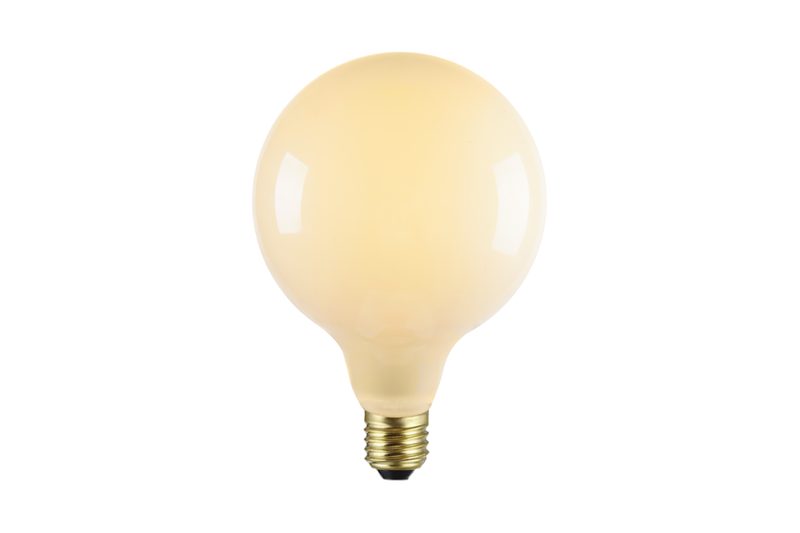 Opal white LED bulb with strong diffusion for clean decorative lighting