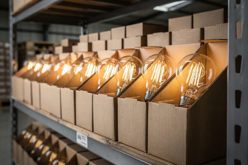 Wholesale LED filament bulbs prepared for a first bulk order