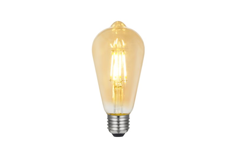 Real exposed filament LED bulb sample for lighting project selection