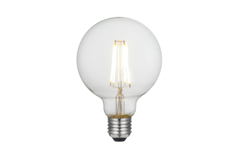 Real clear globe LED bulb for cool white color explanation