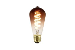 Real colored LED filament bulb sample for CRI and color rendering discussion