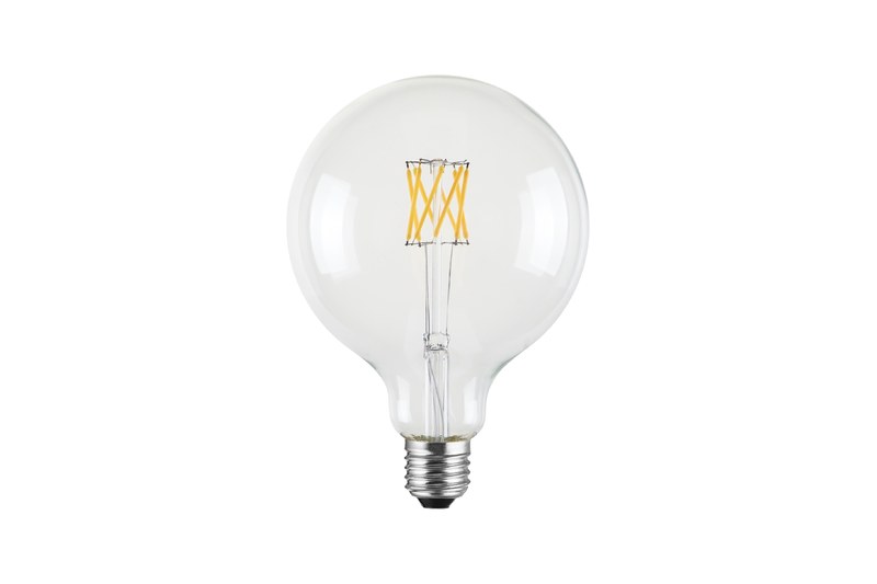 Real dim-to-warm LED filament bulb sample for lighting buyers