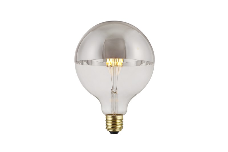 Real top mirror LED bulb sample for glare-controlled interior lighting