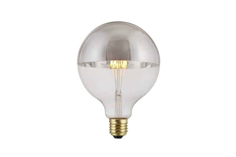 Top mirror silver LED filament bulb