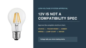 HongYu low-voltage decorative LED filament bulb with transformer dimmer wiring and driver approval factors