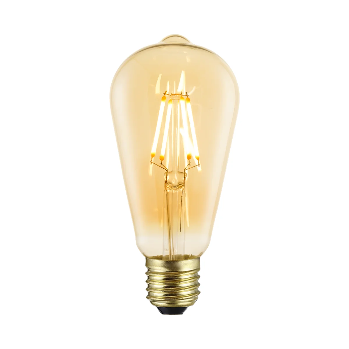 HongYu ST64 gold-tinted glass LED filament bulb from the company's original product image library