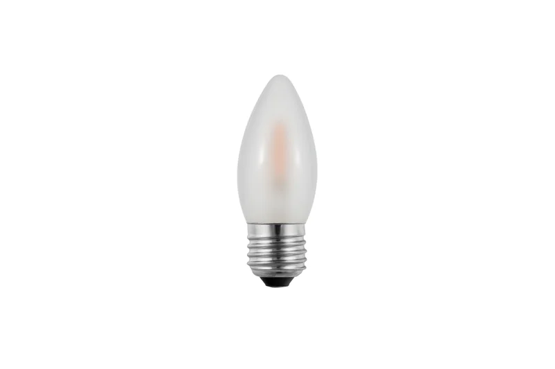 C35-E27-1W-FL-F frosted flicker flame LED bulb with E27 base