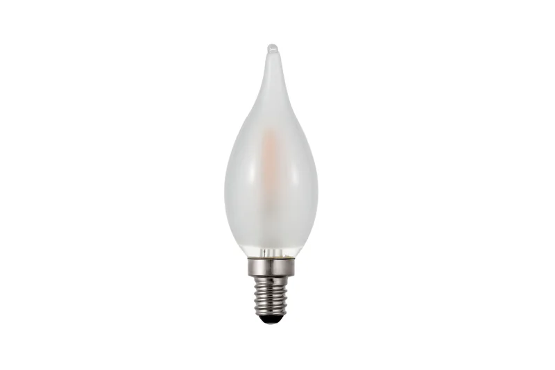 C35L-E14-1W-FL-F frosted flicker flame LED bulb with E14 base