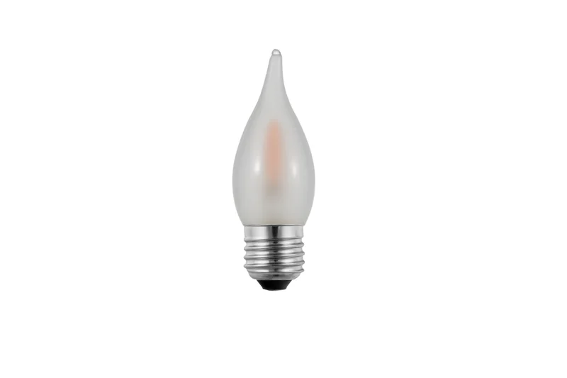 C35L-E27-1W-FL-F frosted flicker flame LED bulb with E27 base