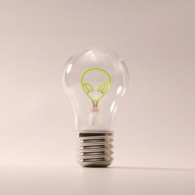 Alien rechargeable decorative lamp, unlit