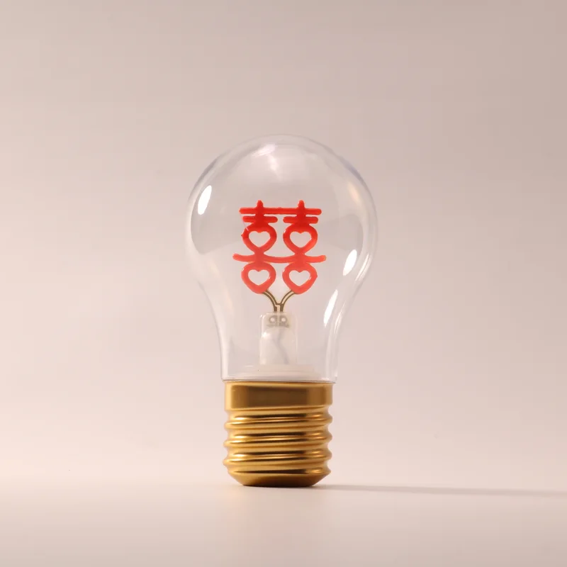 Double Happiness rechargeable decorative lamp, unlit