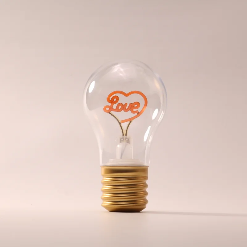 Love rechargeable decorative lamp, unlit