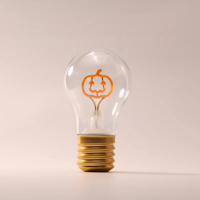 Pumpkin rechargeable decorative lamp, unlit
