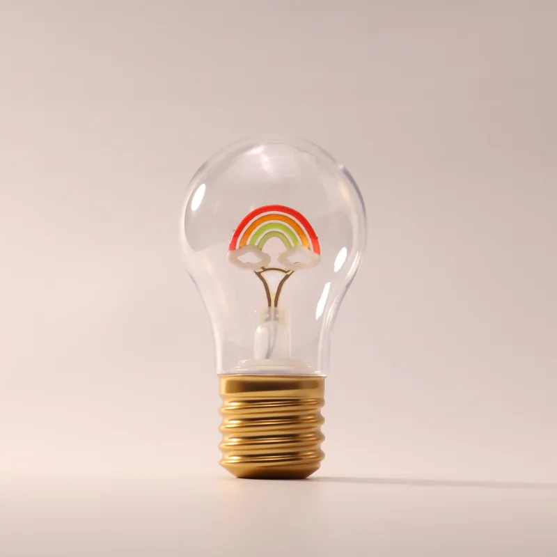Rainbow rechargeable decorative lamp, unlit