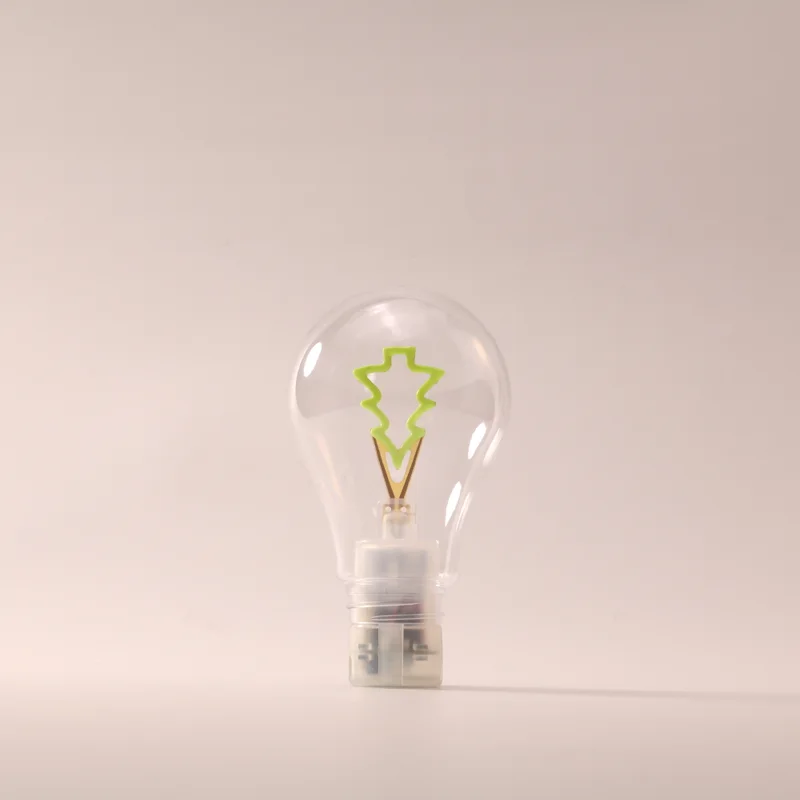 Tree - Clear Base rechargeable decorative lamp, unlit